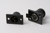 Chassis Mount Male And Female XLR Connectors