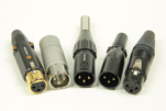 Cable Mount XLR Connectors In Silver & Gold Plating