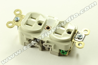 Hubbell 5262I Heavy Duty Grade Outlet Ivory Cryo Treated