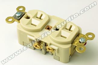 Hubbell 5362I Heavy Duty Grade Outlet Ivory Cryo Treated