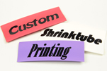 Shrinktube Pre-Printed Designs & Custom Text Polyolefin 2:1