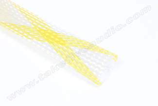 Polyethylene Expandable Cable Sleeve 3/4 Clear/Gold