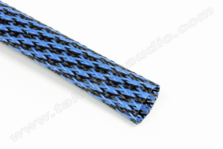 Polyethylene Expandable Cable Sleeve 3/4 Black/Blue