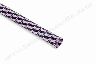 Polyethylene Expandable Cable Sleeve 1/2 Black/Purple