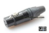 Neutrik NC3FXXB Female XLR Black Cryo Treated