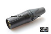 Neutrik NC3MXXB Male XLR Black Cryo Treated