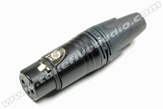 Neutrik NC6FXX B Female XLR Black Cryo Treated