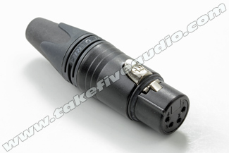 Neutrik NC4FXXB Female XLR Black Cryo Treated