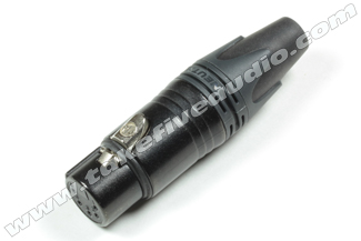 Neutrik NC5FXX B Female XLR Black Cryo Treated