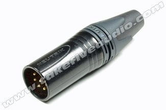 Neutrik NC6MXX B Male XLR Black Cryo Treated